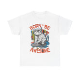 Born To Be Awesome Unisex Cotton Tee - Extreme Dirt Bike Champion Shirt