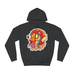 Racer Chicken Race With Me Unisex College Hoodie - Stylish & Cosy for Campus Life