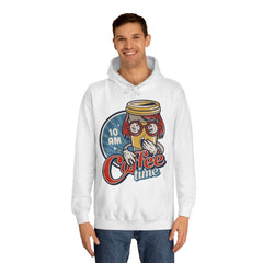 Coffee Time Unisex College Hoodie - Stylish & Cosy for Campus Life