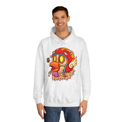 Racer Chicken Race With Me Unisex College Hoodie - Stylish & Cosy for Campus Life