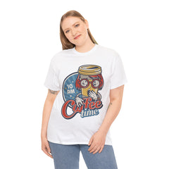 Coffee Time Heavy Unisex Cotton Tee - Extreme Dirt Bike Champion Shirt