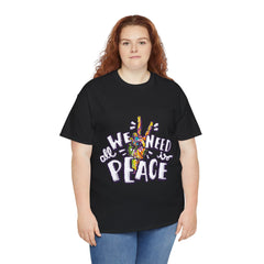All We Need is Peace Unisex Cotton Tee - Extreme Dirt Bike Champion Shirt