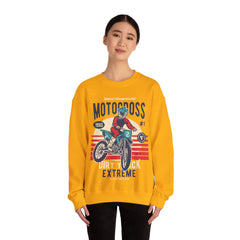 Motocross Extreme Unisex Crewneck Sweatshirt - Vintage 1980 Design