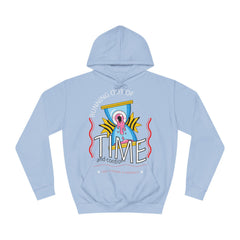 Running Out Of Time Unisex College Hoodie - Stylish & Cosy for Campus Life
