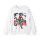 Motocross Extreme Unisex Crewneck Sweatshirt - Vintage 1980 Design