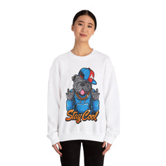 Stay Cool Bull Dog Unisex Sweatshirt Design