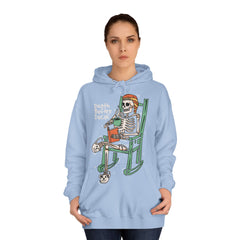 Death Before Decaf Unisex College Hoodie - Stylish & Cosy for Campus Life