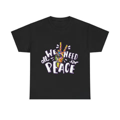 All We Need is Peace Unisex Cotton Tee - Extreme Dirt Bike Champion Shirt