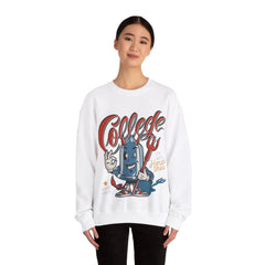 Good Vibes College Its Not Harsh Time Unisex Sweatshirt Design
