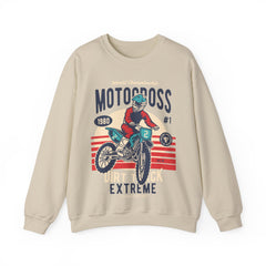 Motocross Extreme Unisex Crewneck Sweatshirt - Vintage 1980 Design