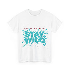 Stay Wild Heavy Unisex Cotton Tee - Extreme Dirt Bike Champion Shirt