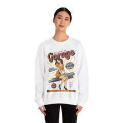 Welcome To Garage Women Sweatshirt - Vintage 1980 Design