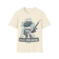Far From Normal Unisex Softstyle T-Shirt - Fun Graphic Tee for Unique Personalities