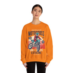 Motocross Extreme Unisex Crewneck Sweatshirt - Vintage 1980 Design