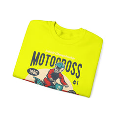 Motocross Extreme Unisex Crewneck Sweatshirt - Vintage 1980 Design