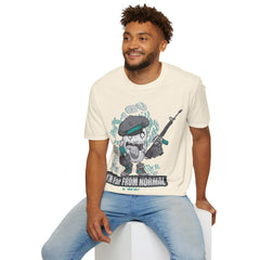 Far From Normal Unisex Softstyle T-Shirt - Fun Graphic Tee for Unique Personalities
