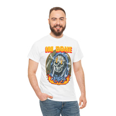 I Am Done Heavy Unisex Cotton Tee - Extreme Dirt Bike Champion Shirt