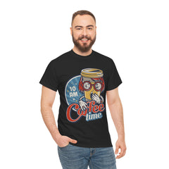 Coffee Time Heavy Unisex Cotton Tee - Extreme Dirt Bike Champion Shirt