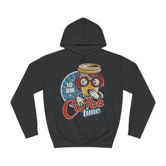 Coffee Time Unisex College Hoodie - Stylish & Cosy for Campus Life