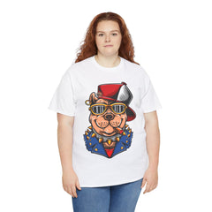 Gangster Bull Dog Unisex Cotton Tee - Extreme Dirt Bike Champion Shirt