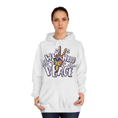 All We Need is Peace Unisex College Hoodie - Stylish & Cosy for Campus Life
