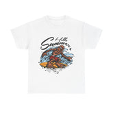 Hello Summer Heavy Unisex Cotton Tee - Extreme Dirt Bike Champion Shirt