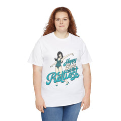 Happy Girls Are The Prettiest Cotton Tee - Extreme Dirt Bike Champion Shirt