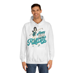 Happy Girls Are The Prettiest College Hoodie - Stylish & Cosy for Campus Life