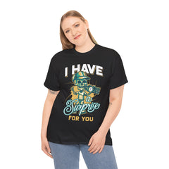 I Have A Surprise For You Heavy Unisex Cotton Tee - Extreme Dirt Bike Champion Shirt