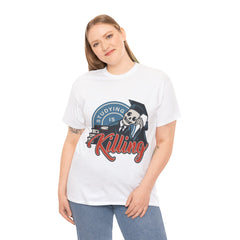 Studying Is Killing Heavy Unisex Cotton Tee - Extreme Dirt Bike Champion Shirt