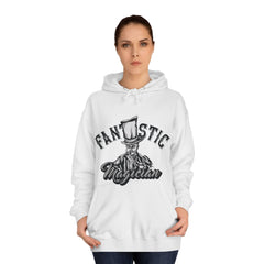 Fantastic Magician Unisex College Hoodie - Stylish & Cosy for Campus Life