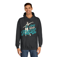 Happy Girls Are The Prettiest College Hoodie - Stylish & Cosy for Campus Life