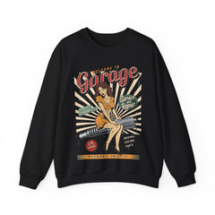 Welcome To Garage Women Sweatshirt - Vintage 1980 Design