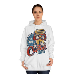 Coffee Time Unisex College Hoodie - Stylish & Cosy for Campus Life