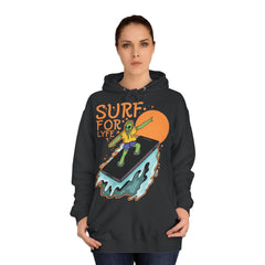 Surf For Life Unisex College Hoodie - Stylish & Cosy for Campus Life