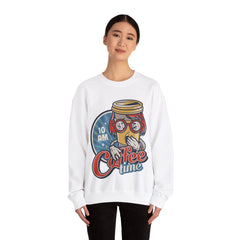 Its Coffee Time Unisex Sweatshirt Design