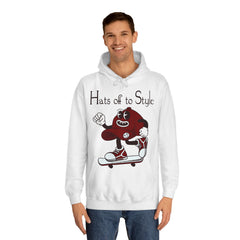 Hats Of To Style Unisex College Hoodie - Stylish & Cosy for Campus Life