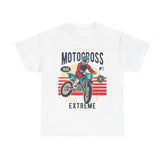 Vintage Motocross Heavy Unisex Cotton Tee - Extreme Dirt Bike Champion Shirt