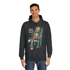 Death Before Decaf Unisex College Hoodie - Stylish & Cosy for Campus Life