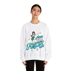 Happy Girls Are The Prettiest Women Sweatshirt Design