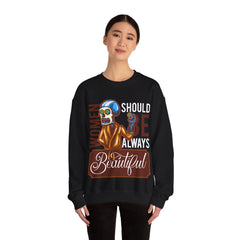 Women Should Be Always Beautiful Girls Sweatshirt Design