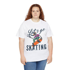 Lets Go Skating Unisex Cotton Tee - Extreme Dirt Bike Champion Shirt