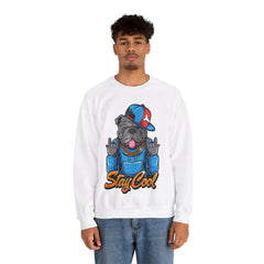 Stay Cool Bull Dog Unisex Sweatshirt Design