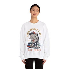 Thats Enough Study For Today Unisex Sweatshirt - Vintage 1980 Design