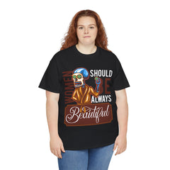 Women Should Be Always Beautiful Girls Cotton Tee - Extreme Dirt Bike Champion Shirt