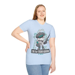 Far From Normal Unisex Softstyle T-Shirt - Fun Graphic Tee for Unique Personalities