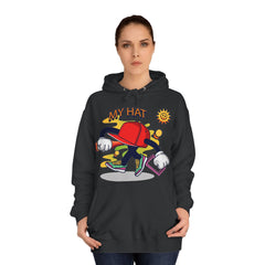 My Hat Unisex College Hoodie - Stylish & Cosy for Campus Life
