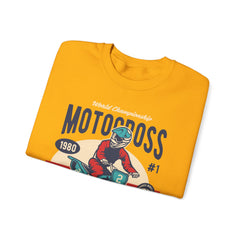 Motocross Extreme Unisex Crewneck Sweatshirt - Vintage 1980 Design