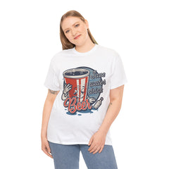 Save Water Drink Beer Unisex Heavy Cotton Tee - Extreme Dirt Bike Champion Shirt