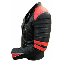 Men’s Brando Quilted Motorcycle Black Lambskin Leather Jacket